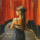 viandora-fushimi-inari-acrilico-tela-dettaglio-1x1