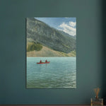 viandora-lake-louise-paddle-acquerello-poster-ambiente-a-1x1