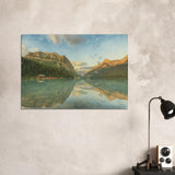 viandora-lake-louise-sunrise-acquerello-poster-ambiente-a-1x1
