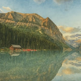 viandora-lake-louise-sunrise-acquerello-poster-dettaglio-1x1