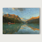 viandora-lake-louise-sunrise-acrilico-tela-fronte-1x1