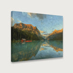 viandora-lake-louise-sunrise-acrilico-tela-lato-1x1