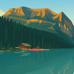viandora-lake-louise-sunrise-poster-moderno-ambiente-a-1x1