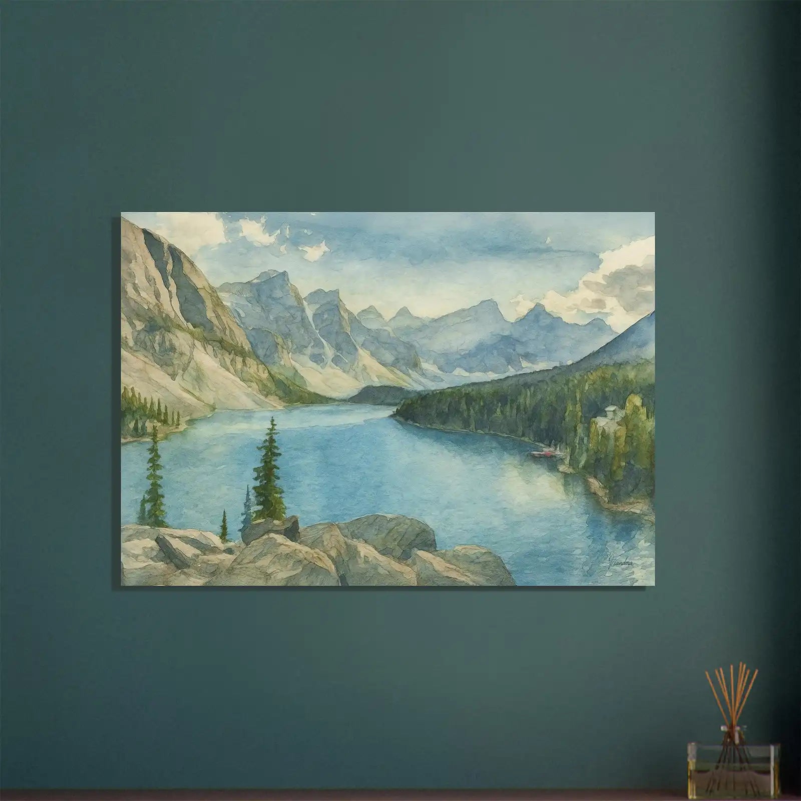 viandora-moraine-lake-acquerello-poster-ambiente-a-1x1