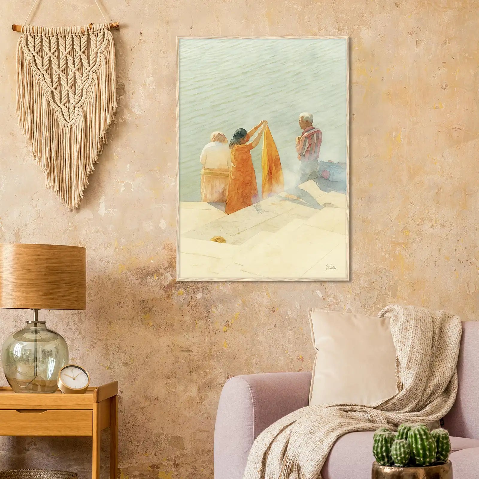 viandora-pushkar-waters-acquerello-poster-con-cornice-ambiente-a-1x1