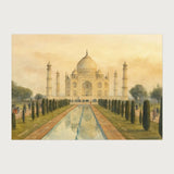 viandora-taj-mahal-acquerello-poster-1x1