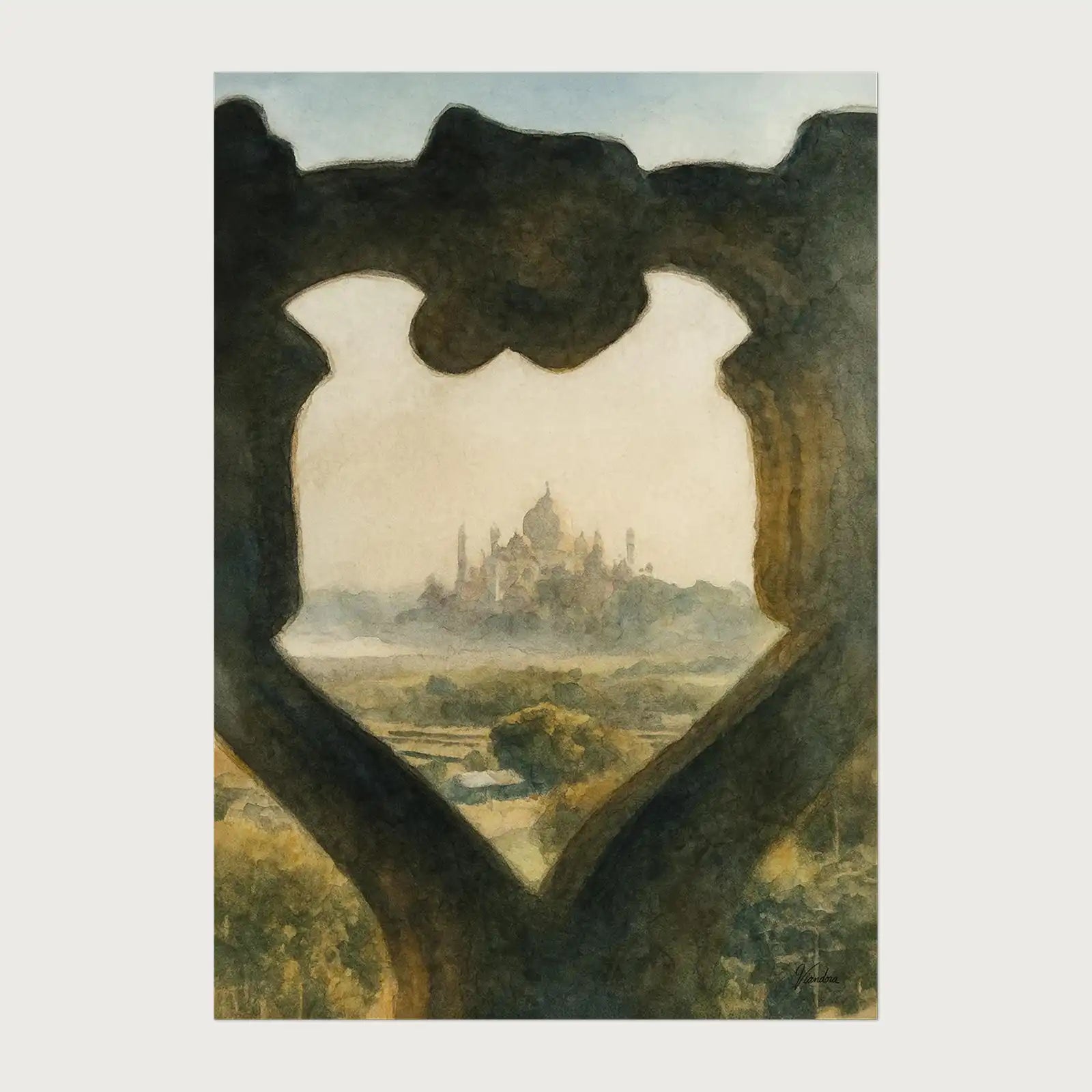 viandora-taj-mahal-beyond-acquerello-poster-1x1