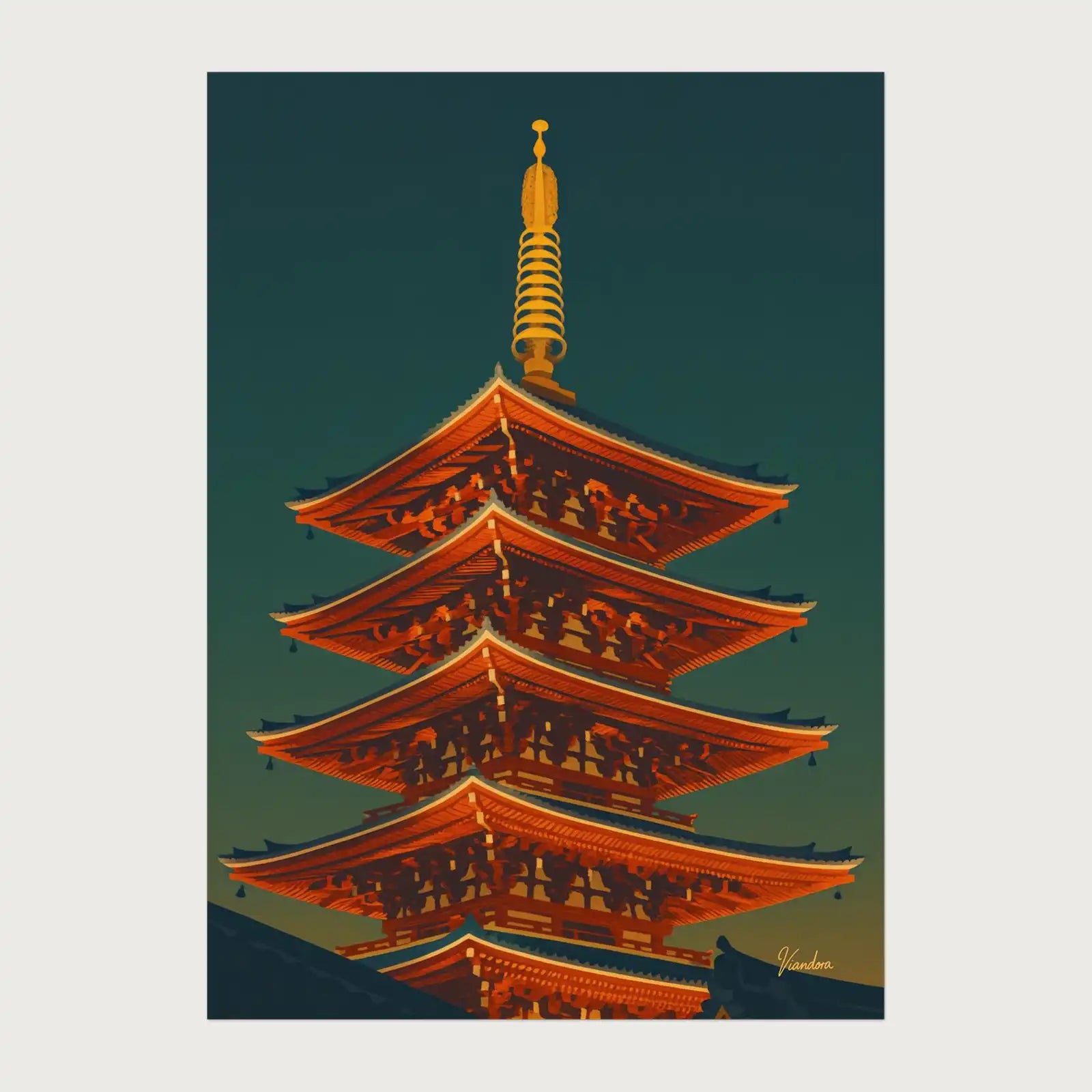 viandora-tokyo-senso-ji-poster-moderno-fronte-1x1