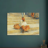 viandora-varanasi-sadhu-acquerello-poster-ambiente-a-1x1