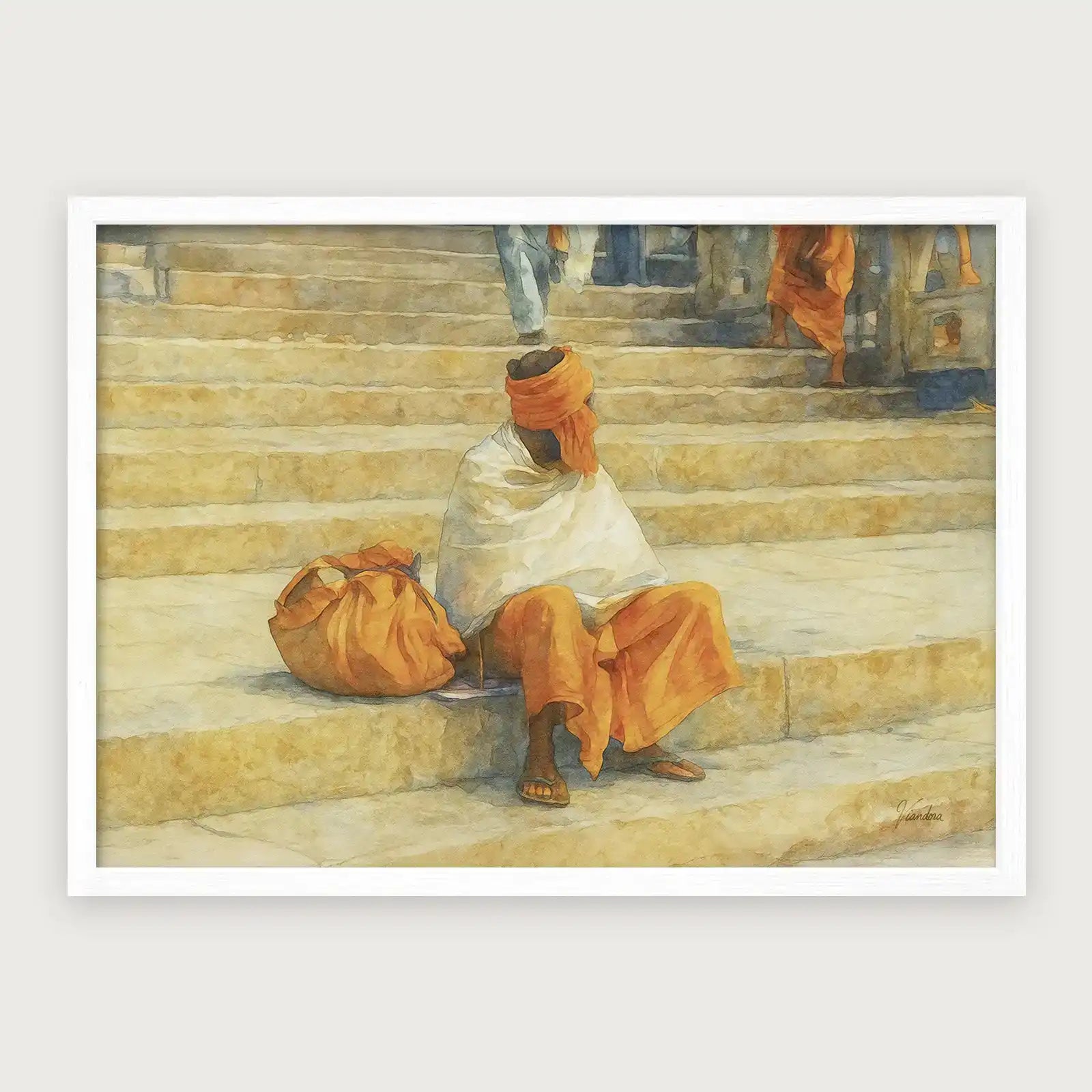 viandora-varanasi-sadhu-poster-con-cornice-bianco-1x1