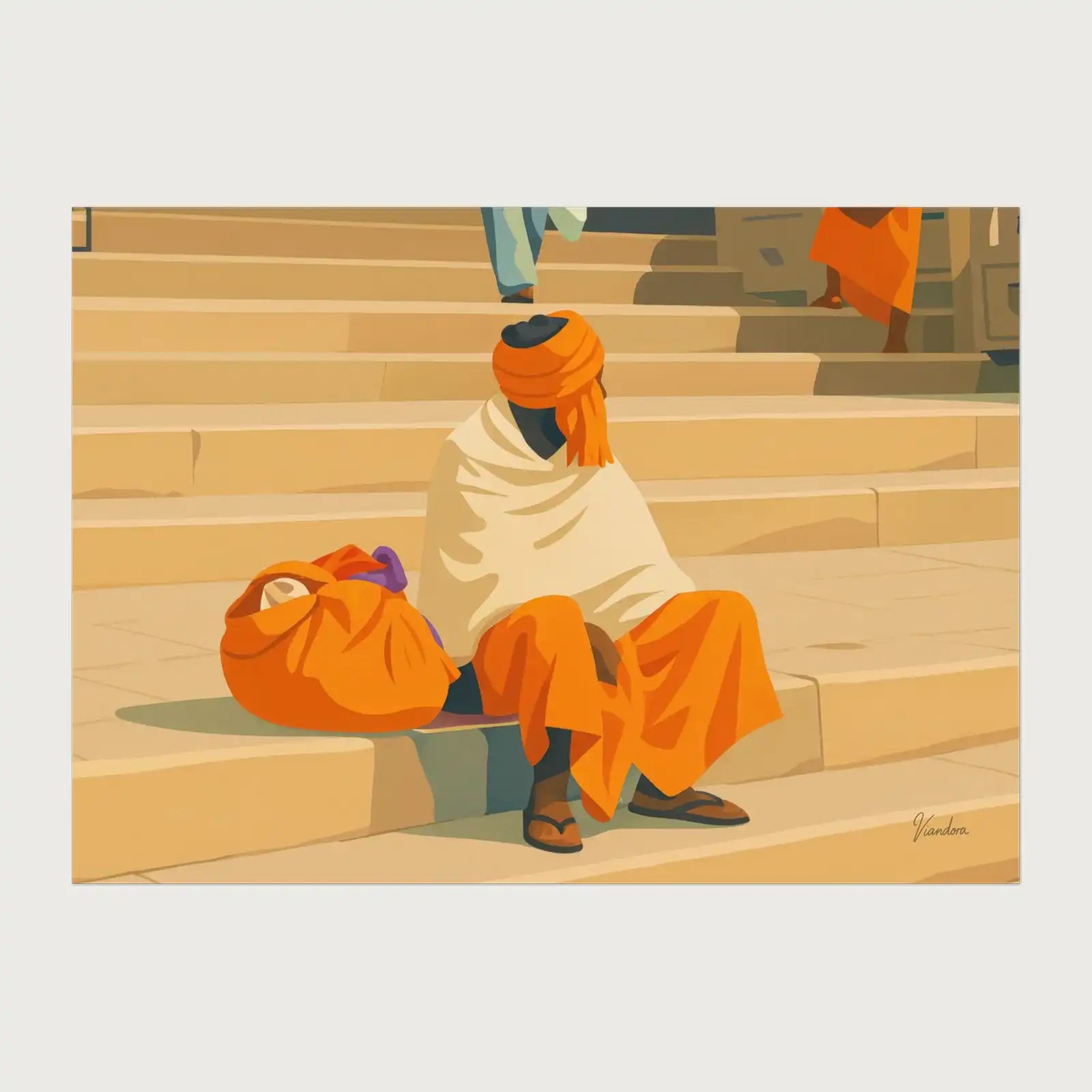 viandora-varanasi-sadhu-poster-moderno-fronte-1x1